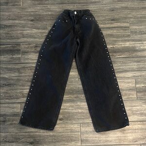 Art Class Kids Black Jeans with Silver Accents